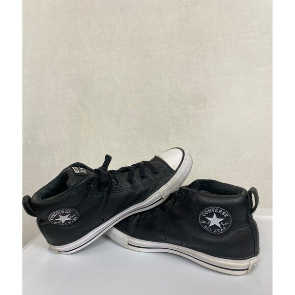 Converse Chuck Taylor All Star Leather High Top Men\'s Size 8 Black main image 8